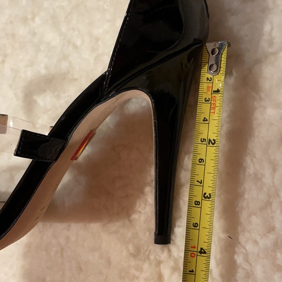Mint Tamara Mellon black patent sexy strappy heels - Picture 9 of 10